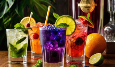 drinks em uma mesa