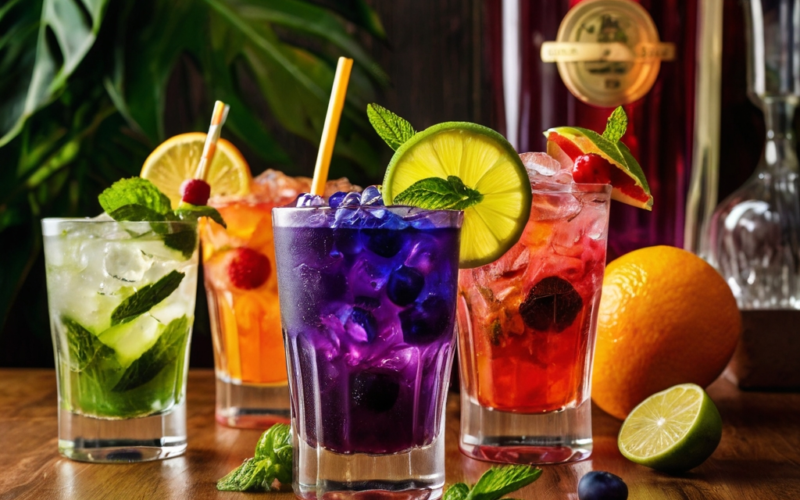 drinks em uma mesa