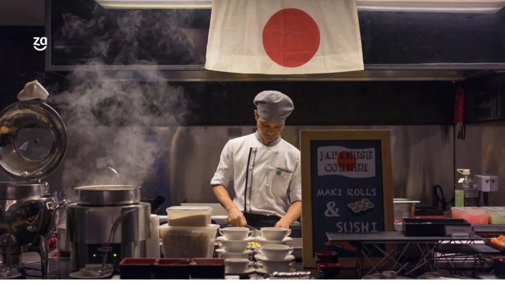 Sistema restaurante japonês rodízio