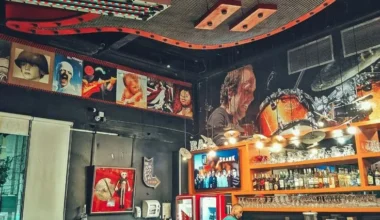 restaurante temático com o tema rock