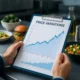 gestor de estabelecimento com um grafico para a precificação